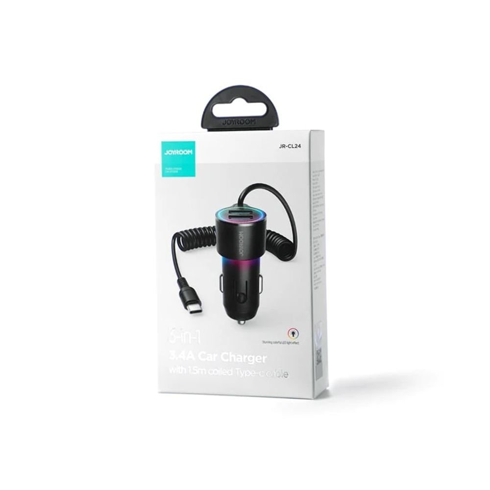Avtomobil adapteri Joyroom 3in1 JR-CL24 Type-C - Görsel 2