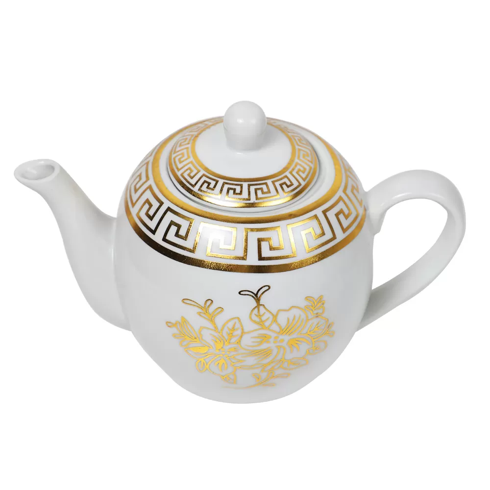 Çaynik FR-5485-7B (5485-7) dəm 7" 6 ədədli qızılı güllü versace - Görsel 2