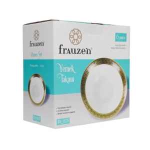 Kasa dərin 6 ədədli FR-5525-G 7" qızılı versace