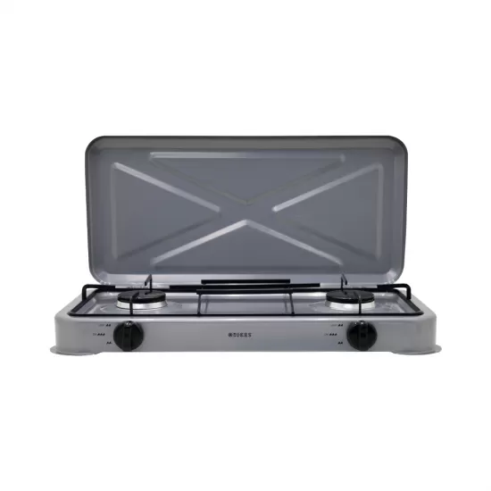 Qaz peçi Q-6400 2 gözlü Boz