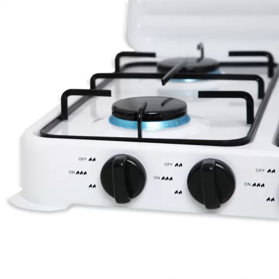 Qaz peçi Q-6410 4 gözlü ağ - Görsel 3