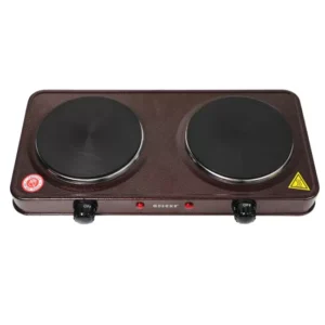 Elektrik peçi Q-1037 2 gözlü qəhvəyi (2000W,230v,50hz)