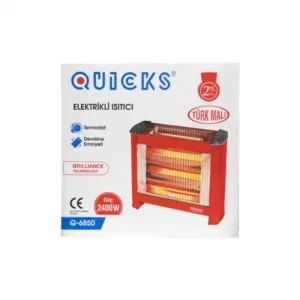 Alternative view of Elektrik peçi Q-6850 4 Gözlü qırmızı 2400W